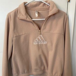 Adidas half zip hoodie